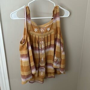 Free People Vintage Stripe Swing Tank